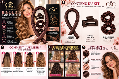 KIT BOUCLES SANS CHALEUR EN SATIN-C&C bEAUTY